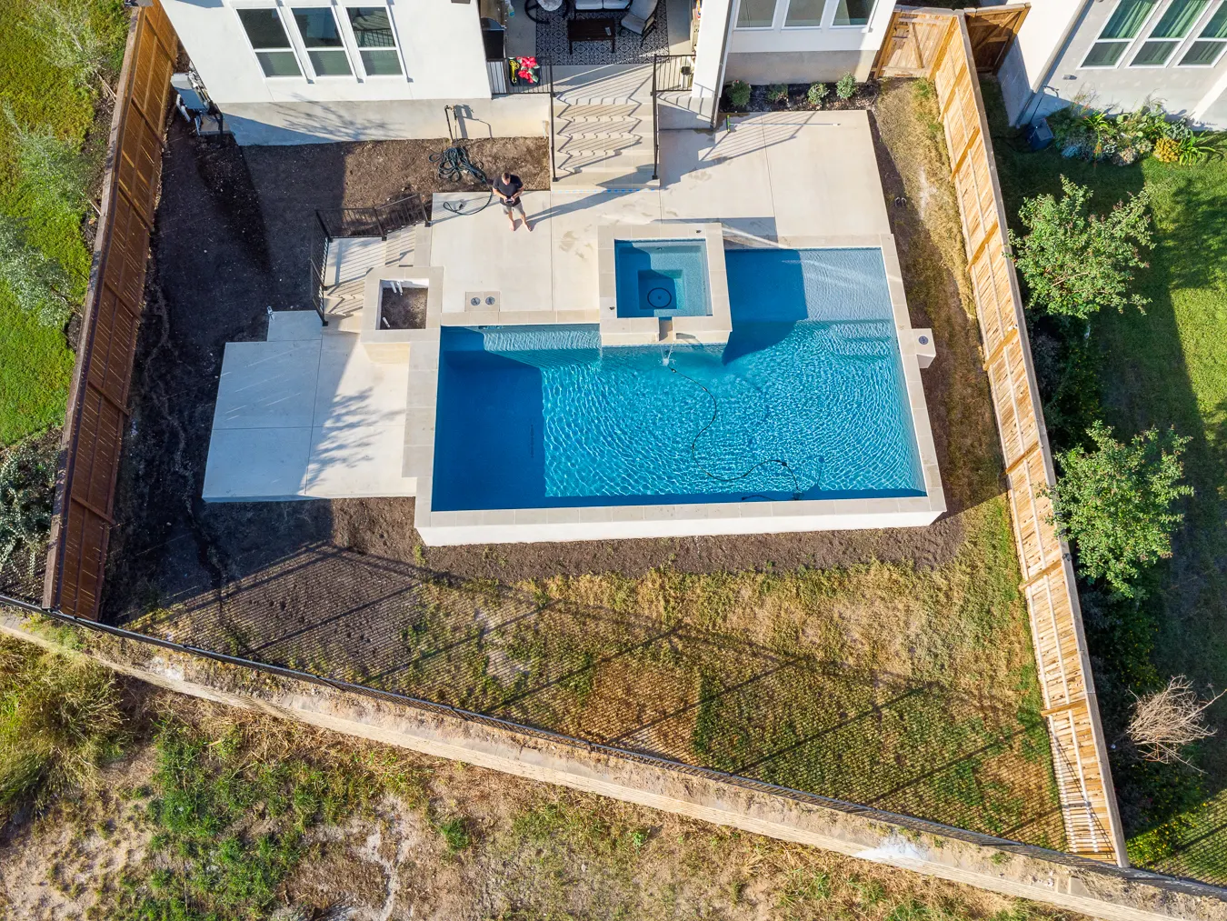 Backyard New Braunfels before shot