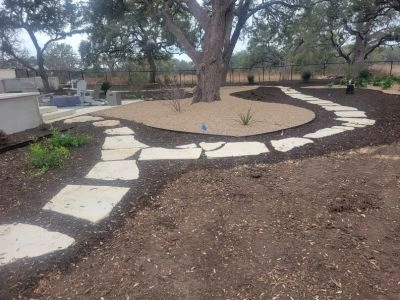 Blanco County, TX landscaping example