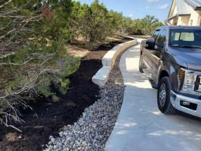 Comal County, TX Mystic Shores landscaping example